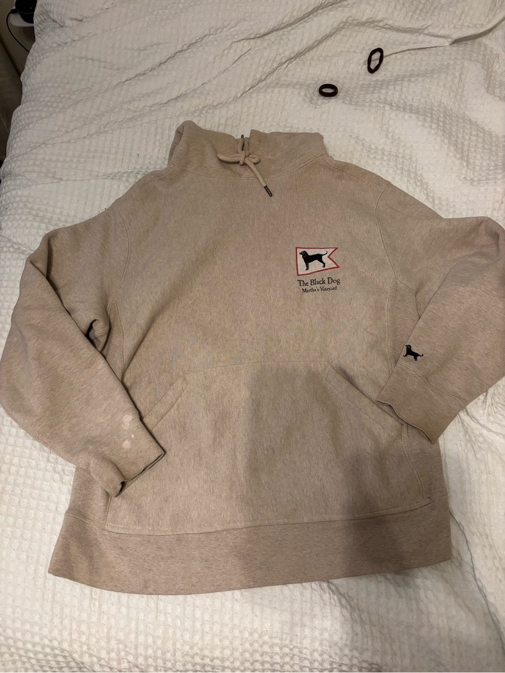 The Black Dog Beige Pullover Hoodie